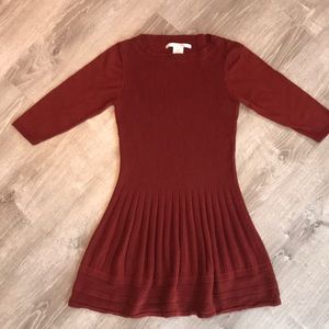 Max Studio Burnt Orange Sweater Dress Size Large